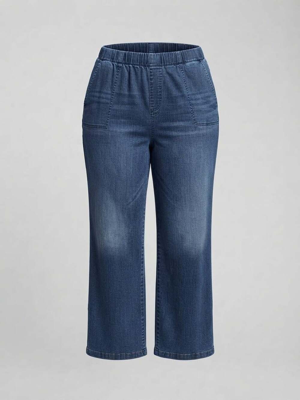 L.A. Hearts Lightweight Denim Pull-On Wide-Leg Pants